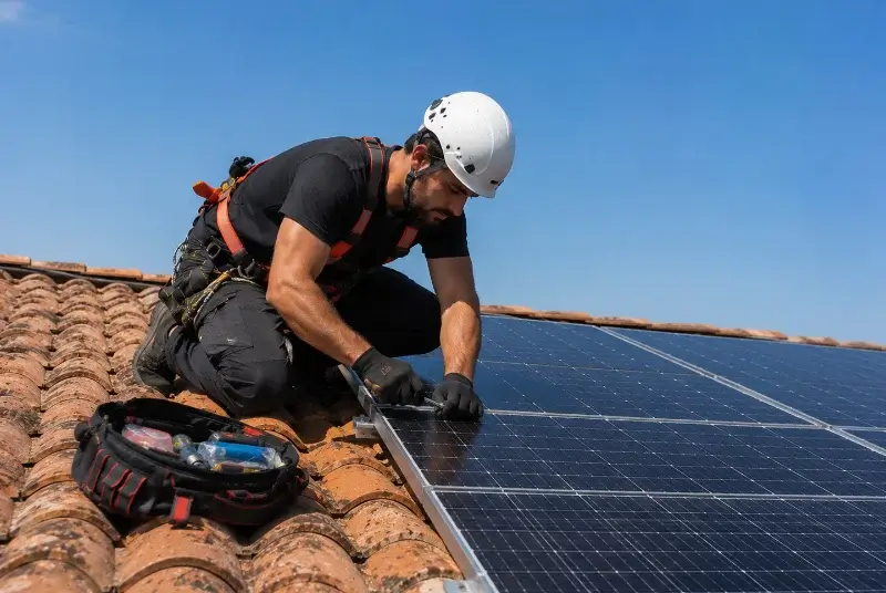 Maintenance et monitoring de panneaux solaires à Porta